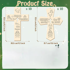 unfinished christmas cross wood shapes for painting