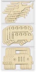 unfinished wood transport shapes