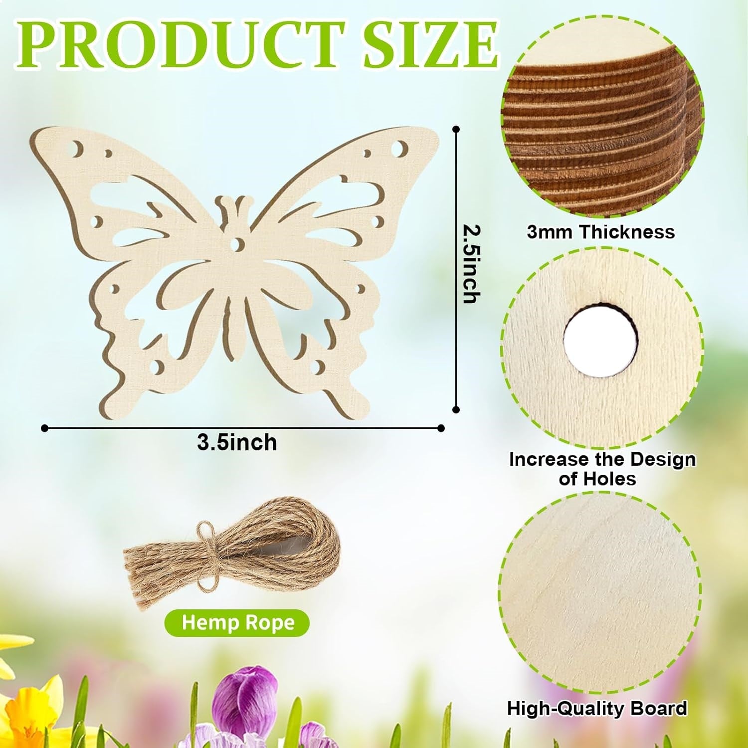 unfinished wood butterfly shapes