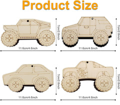 unfinished wood vehicle shapes for crafts
