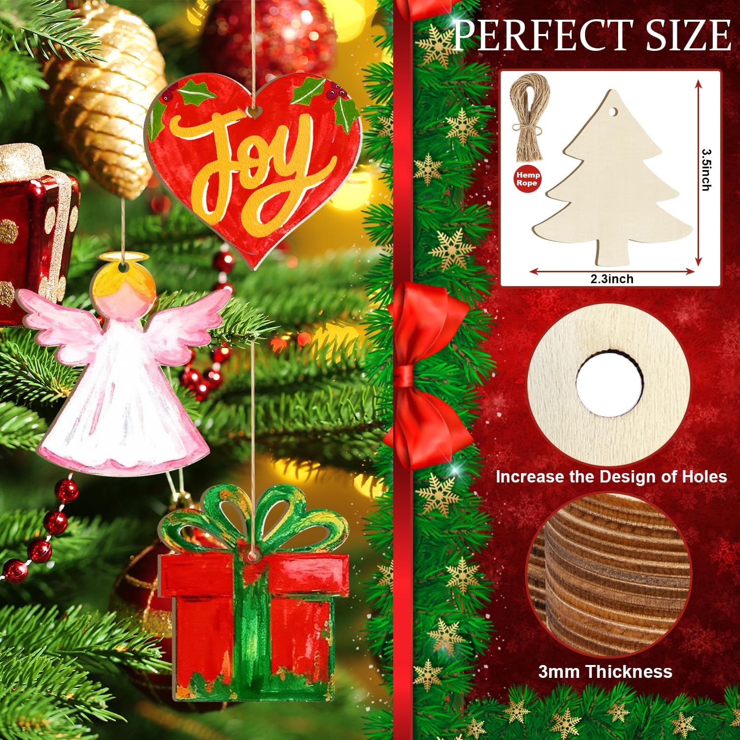 unfinished wood ornament blanks