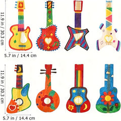 guitar painting activity for kids