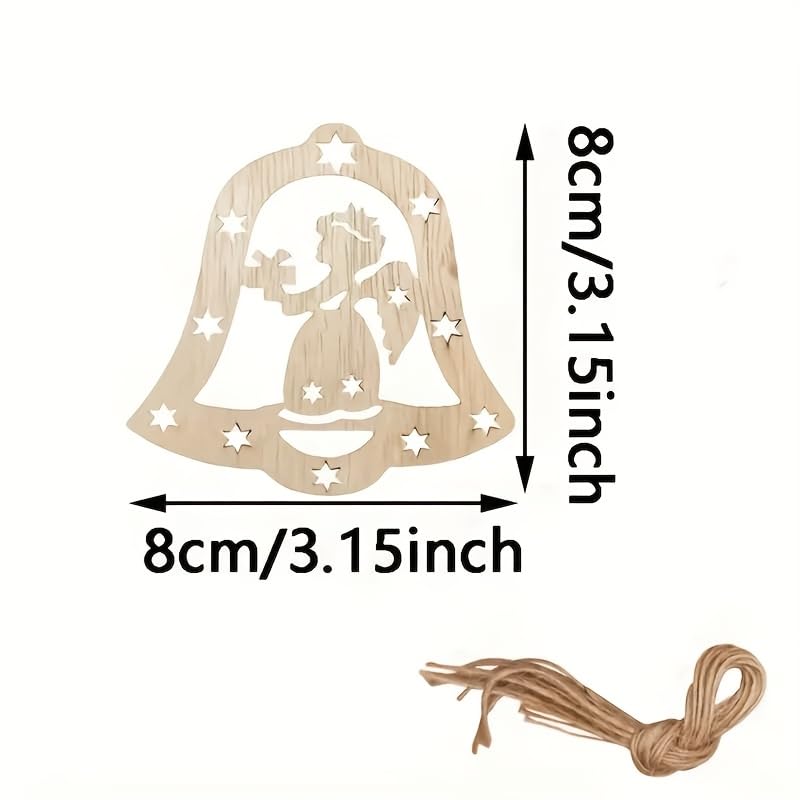 christmas bell decorations wood