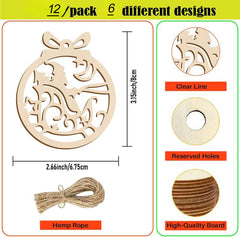 unfinished wooden ornament shapes