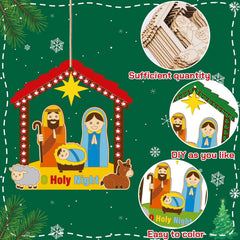 diy christmas wooden house for art projects