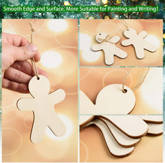 wood gingerbread shapes for resin art