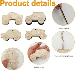 kids painting wood truck craft blanks