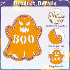 diy halloween wooden ghost for art projects