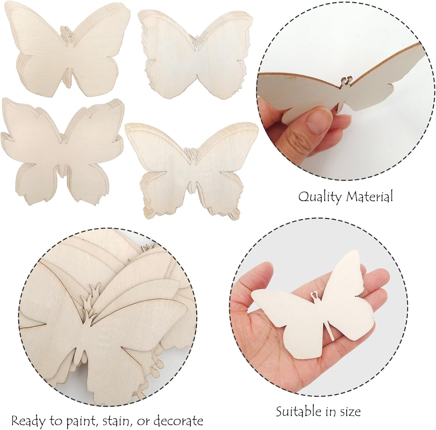 kids butterfly craft wood blanks