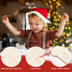 wooden gift box craft base for kids art