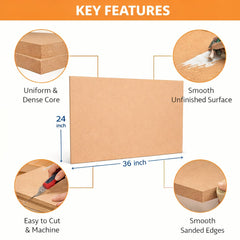 unfinished mdf board