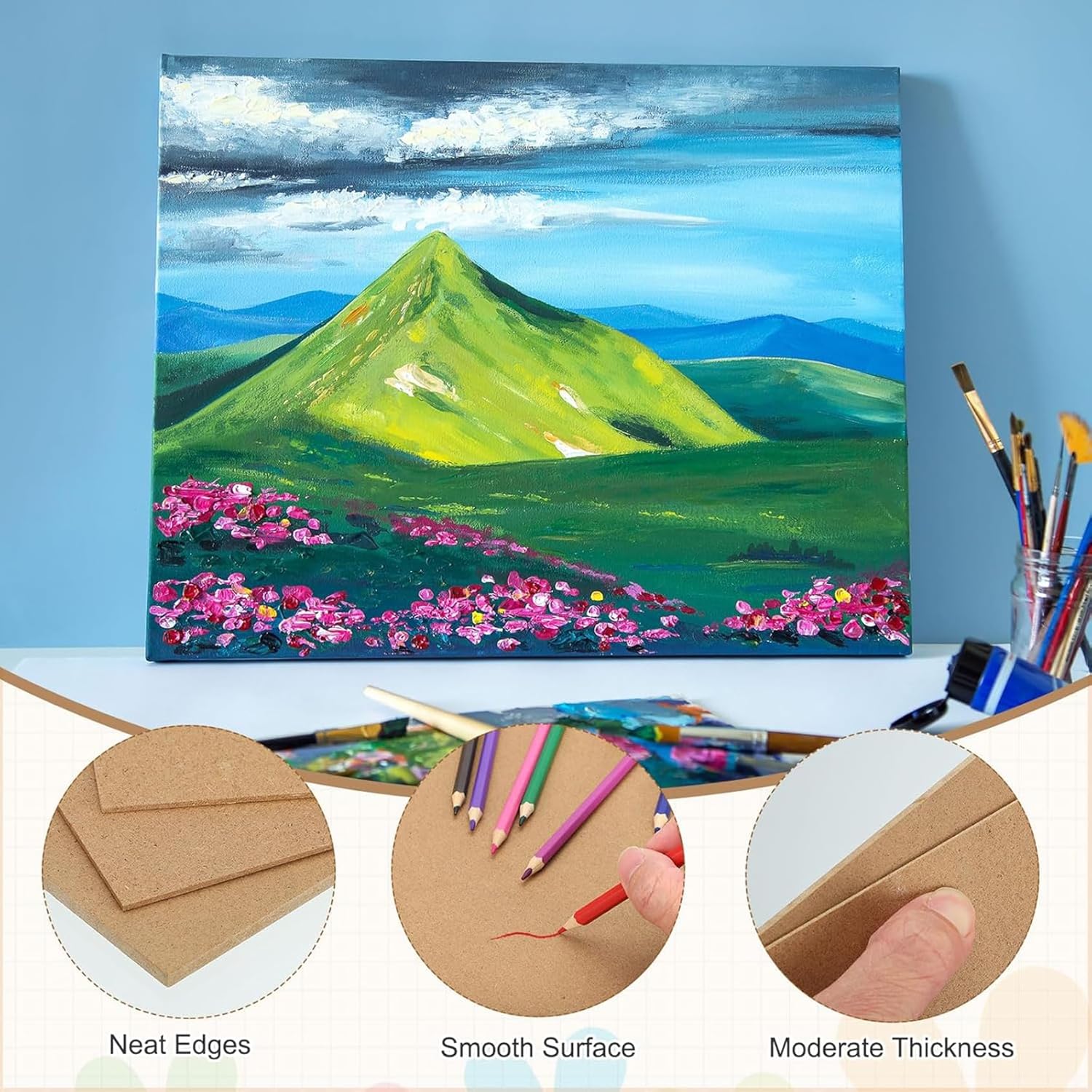 wood board for lippan art
