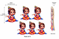 kanha ji wooden cutout for diy craft