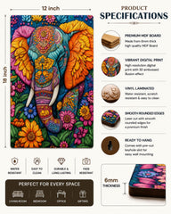 Colorful Elephant Wall Decor for Home