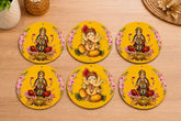 lakshmi ganesha printed mdf cutout