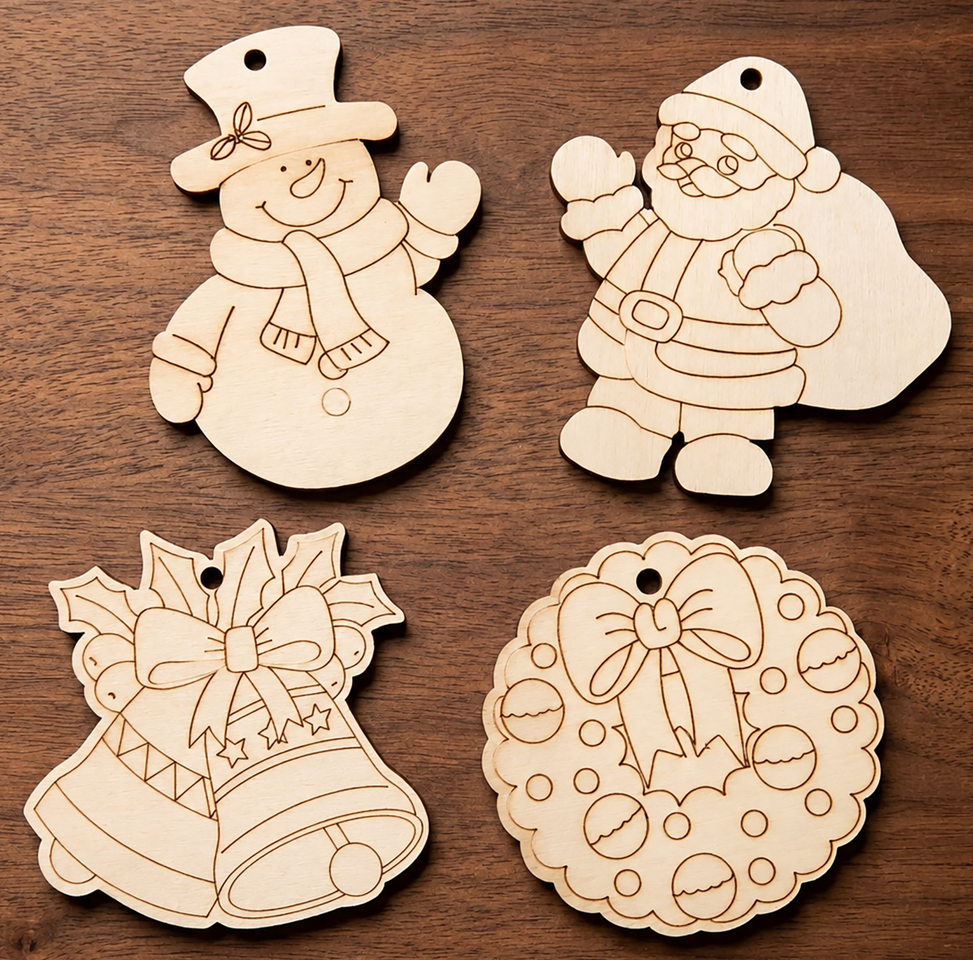 christmas ornament cutouts for handmade craft projects