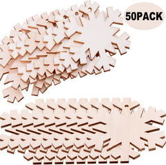 diy wooden snowflake ornaments craft