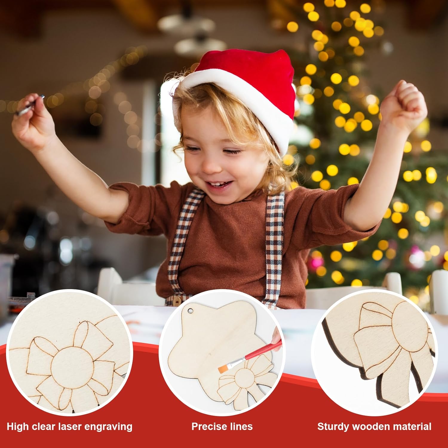 diy christmas wooden candy for art projects