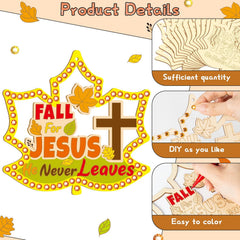 diy autumn wooden leaf for art projects