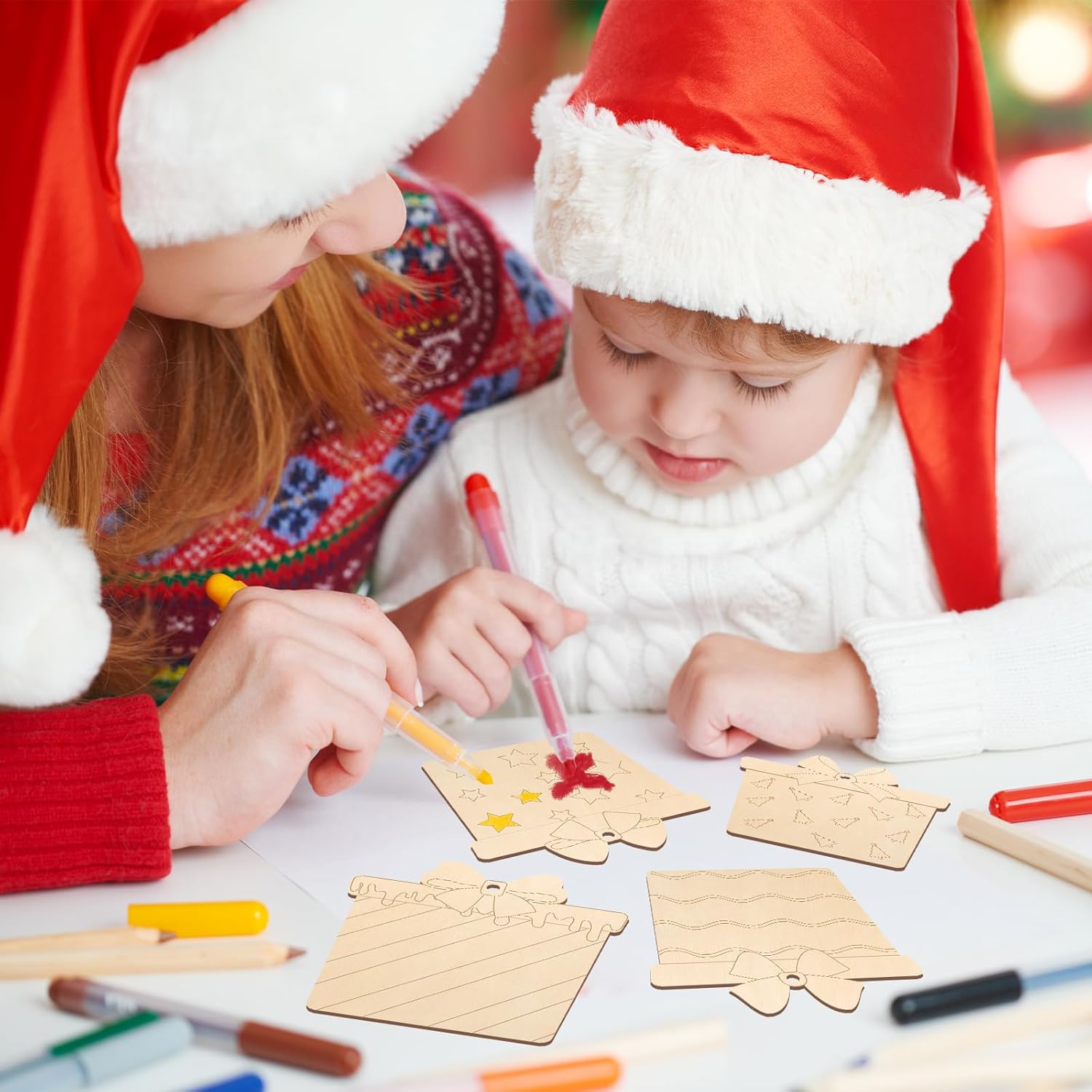 diy christmas wooden gift for art projects