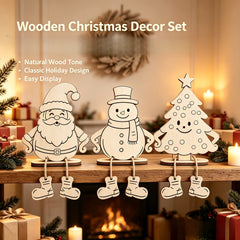 DIY wooden Christmas decorations for home