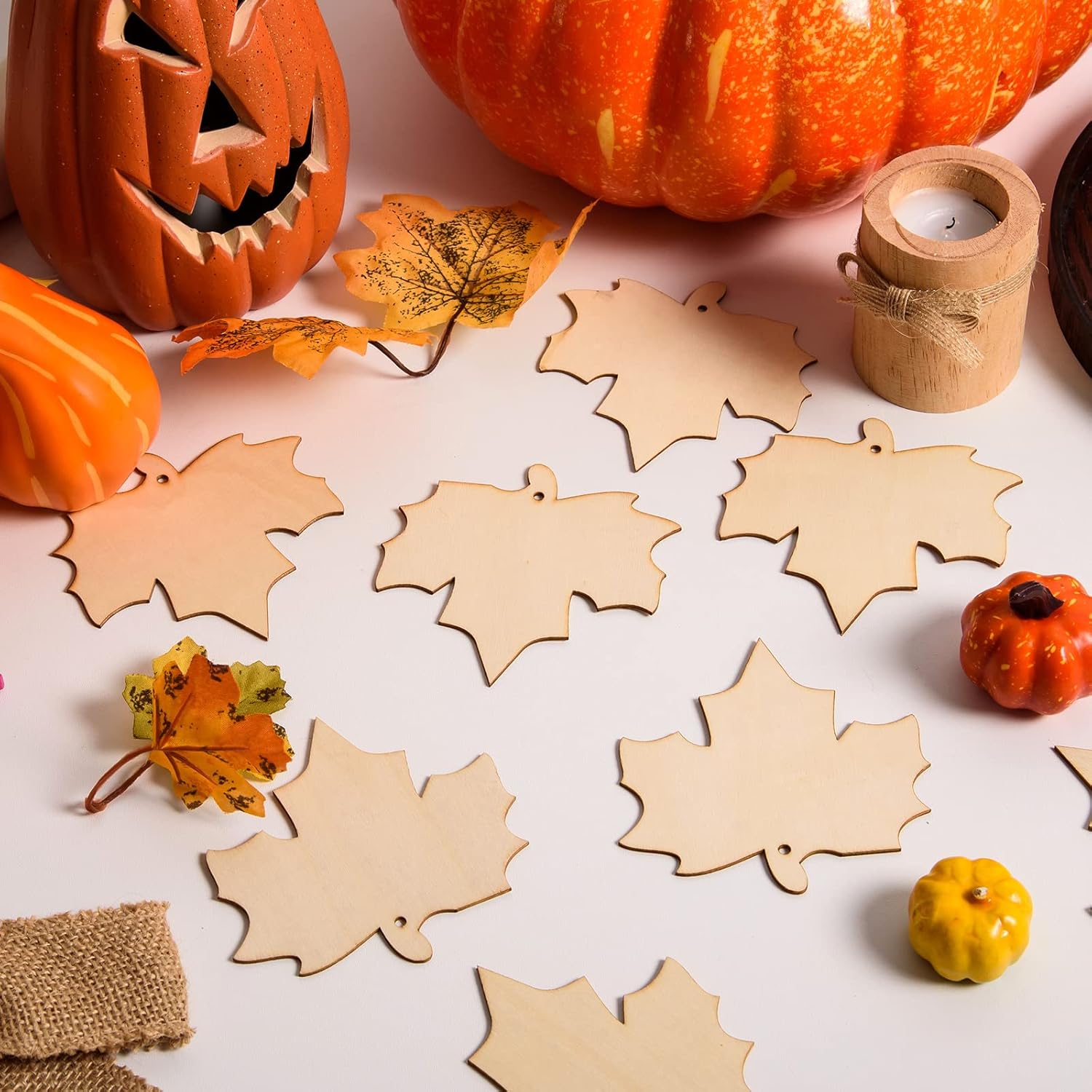 maple leaf wooden blanks for painting