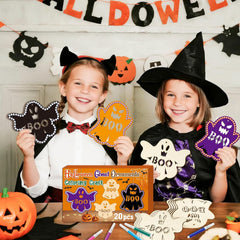 unfinished spooky wooden cutouts for crafts