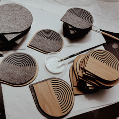 modern felt placemat