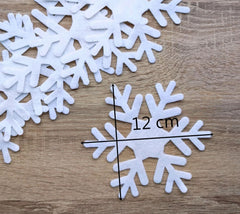 felt snowflakes diy crafts