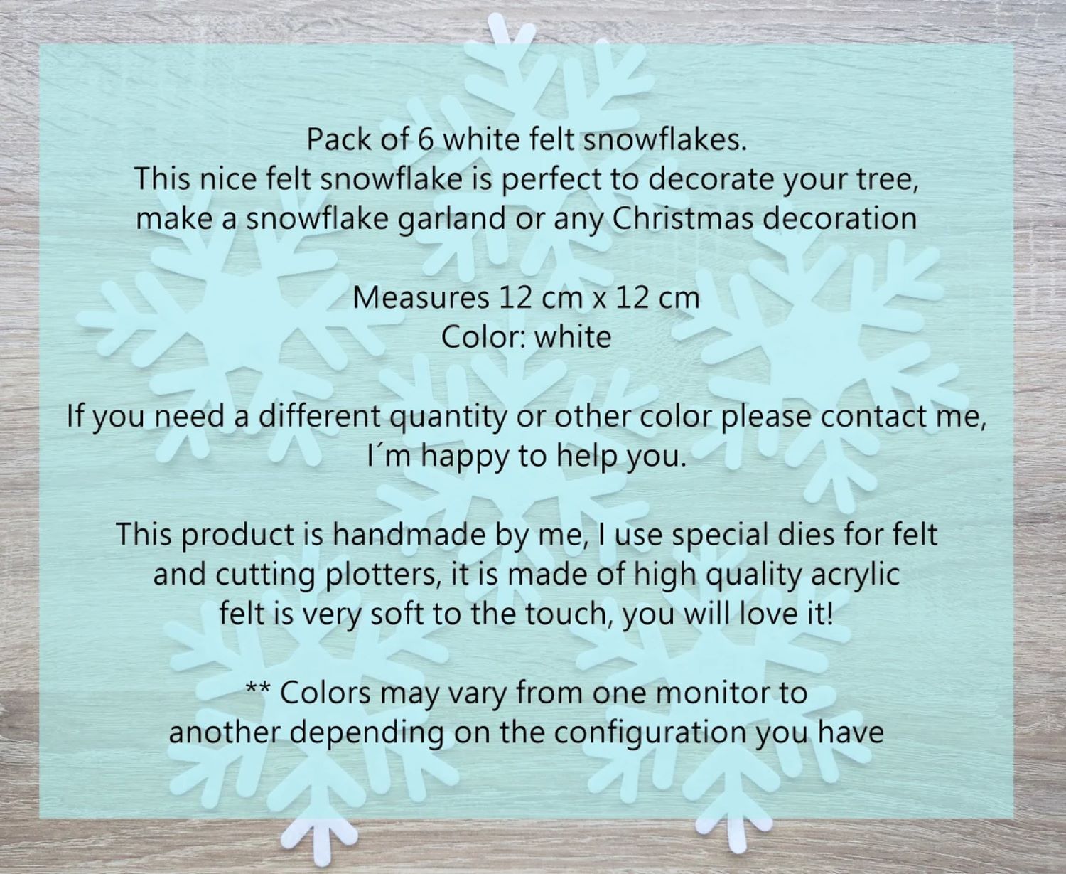 snowflake garland decorations