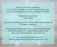 snowflake garland decorations