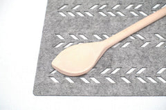 geometric felt placemat
