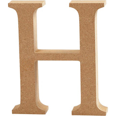 American Elm 6 Inch Unfinished MDF Alphabets English Upper Case Cutouts for DIY Art and Craft(6 In x 11 mm)