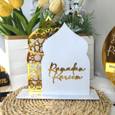 Ramadan Kareem arch table decor