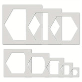 large hexagon stencil for wall painting
