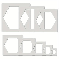 large hexagon stencil for wall painting