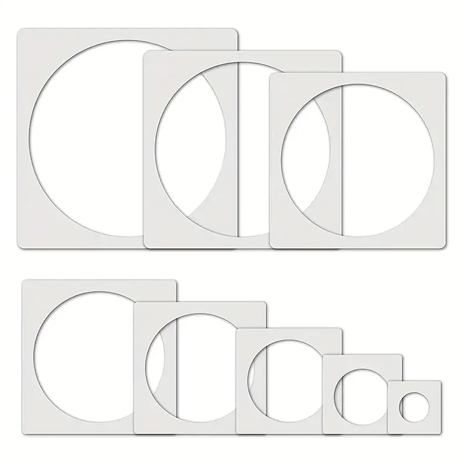 circle stencil set for wall painting