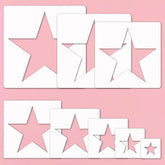 large star stencil for wall painting
