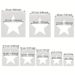 plastic star stencil for diy painting