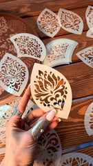 pet plastic stencil for detailed artwork
