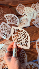 reusable stencil for texture paste designs