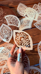 mini mandala stencil for acrylic painting