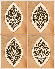 small petal mandala stencil set for diy painting
