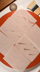 reusable stencil for texture paste designs