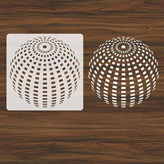 globe stencil template