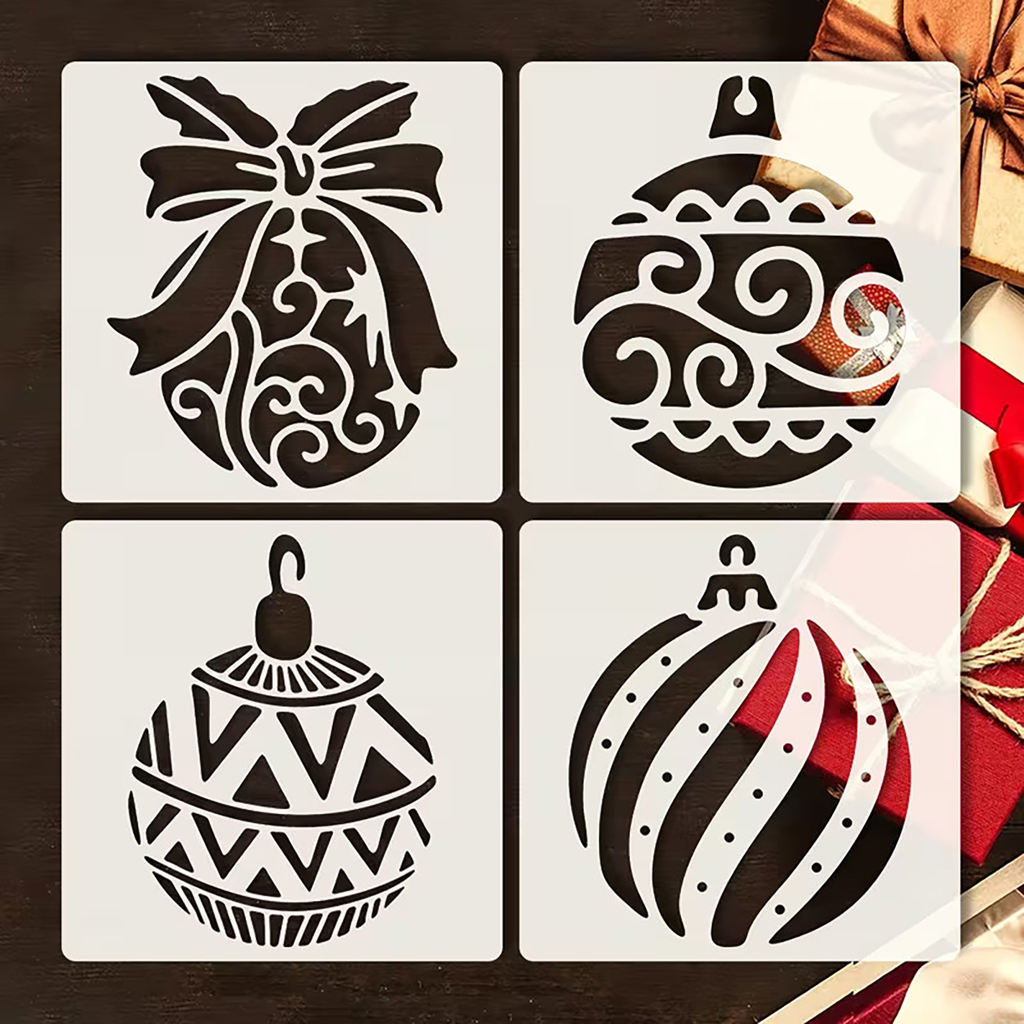 christmas stencil diy