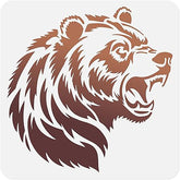 bear stencil diy