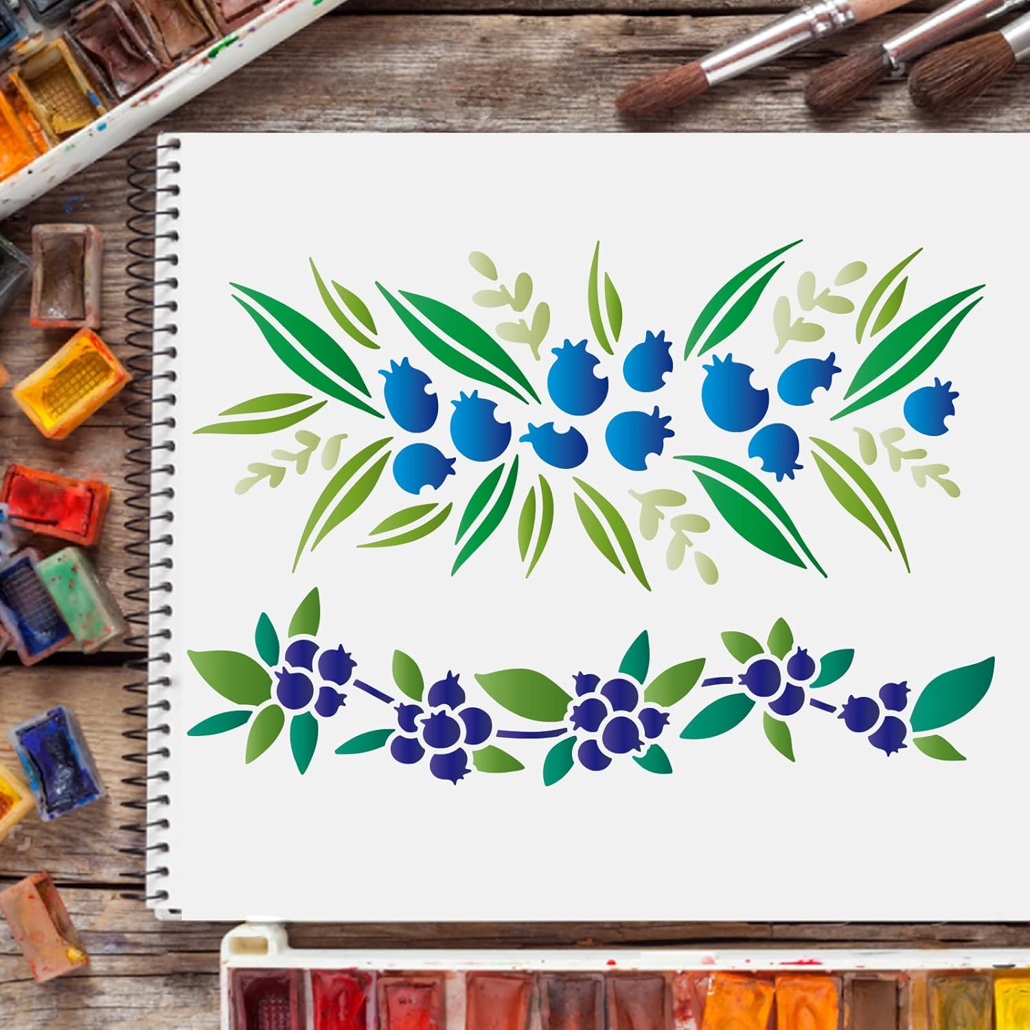 wall border stencil diy