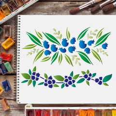 wall border stencil diy