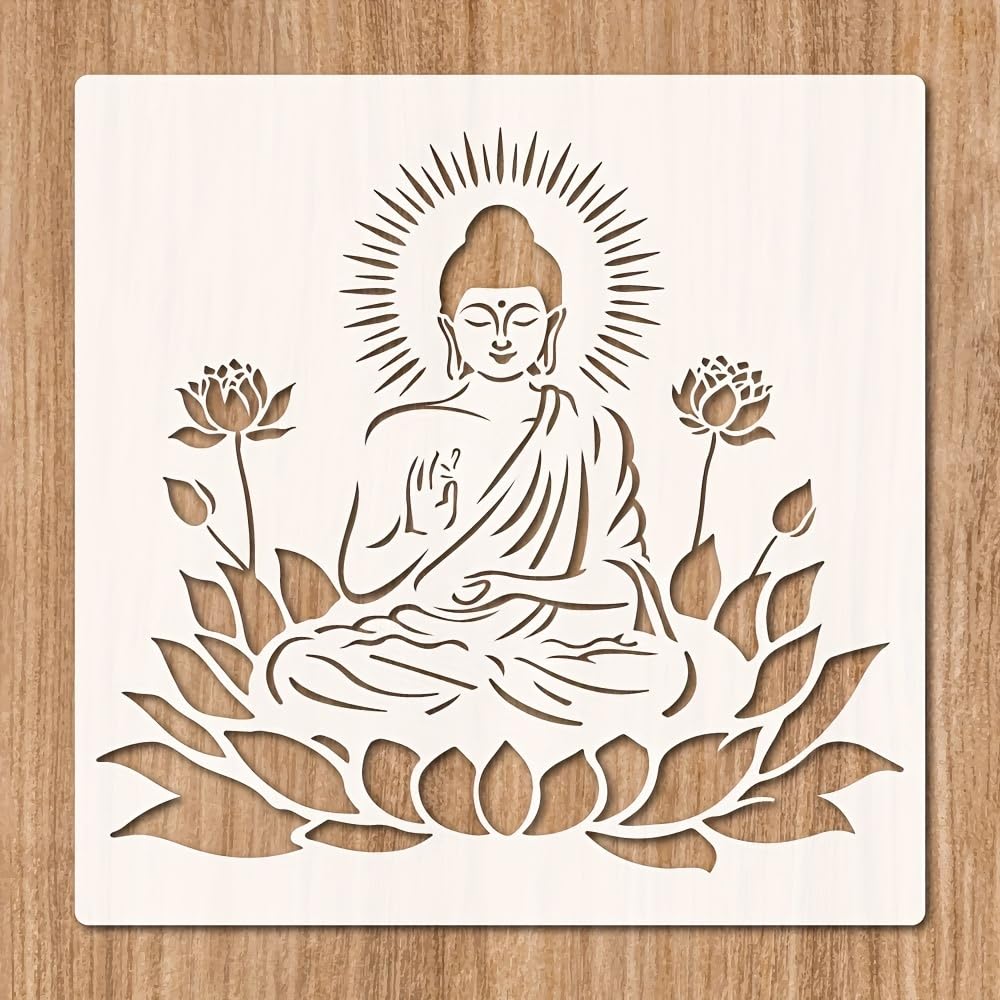 spiritual wall art stencil for painting